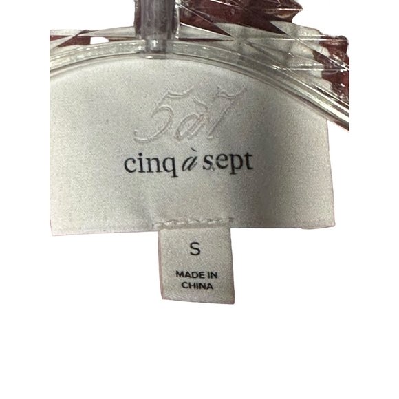 Cinq à Sept Silk Crop Top Small - Picture 6 of 6